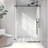 5476 Brushed Frameless One Fixed And One Shifted Shower Door, 70MM 304 Stainless Steel Large Pulleys With Adjustable Soft Closing Function,With Nano Easy Cleaning And Stick Explosion-Proof Menbrance-113931026