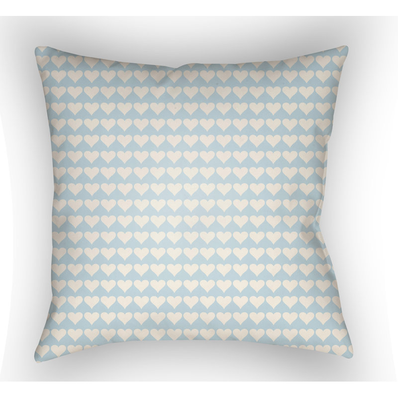 Littles Outdoor Throw Pillow, 20" H x 20" W x 4" D, Pink