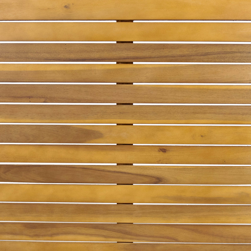 Table de salle à manger d'extérieur avec cadre en bois d'acacia