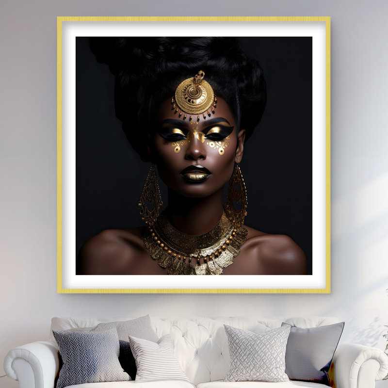 Trance State - Black Framed Matted Print for Home Decor