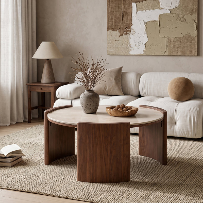 Coffee Table, Beige / Brun