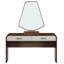 Coiffeuse Houston avec miroir et fauteuil - Noyer