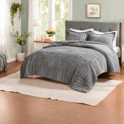 Ensembles de literie luxueux en fausse fourrure, édredon très grand / très grand californien hypoallergénique, style moderne pour la maison