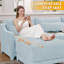 Canapé à 3 places avec coussin lombaire, chenille, pour chambre à coucher, bureau, hôtel, appartement-15046864