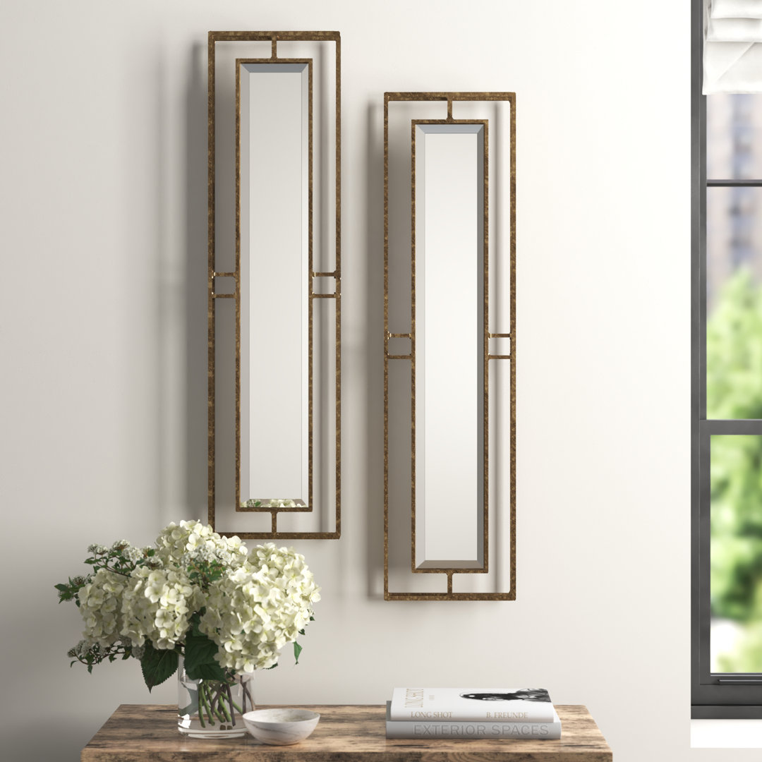 Zanders Metal Rectangle Wall Mirror (Set of 2) Greyleigh™