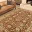 Tapis brun / brun clair en laine noué à la main de style oriental Silke 8 pi 10 po x 11 pi 10 po Silke