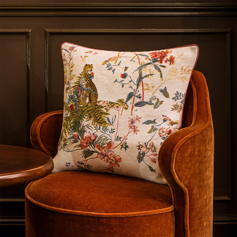 Contes Square Pillow Cover & Insert, Ivory