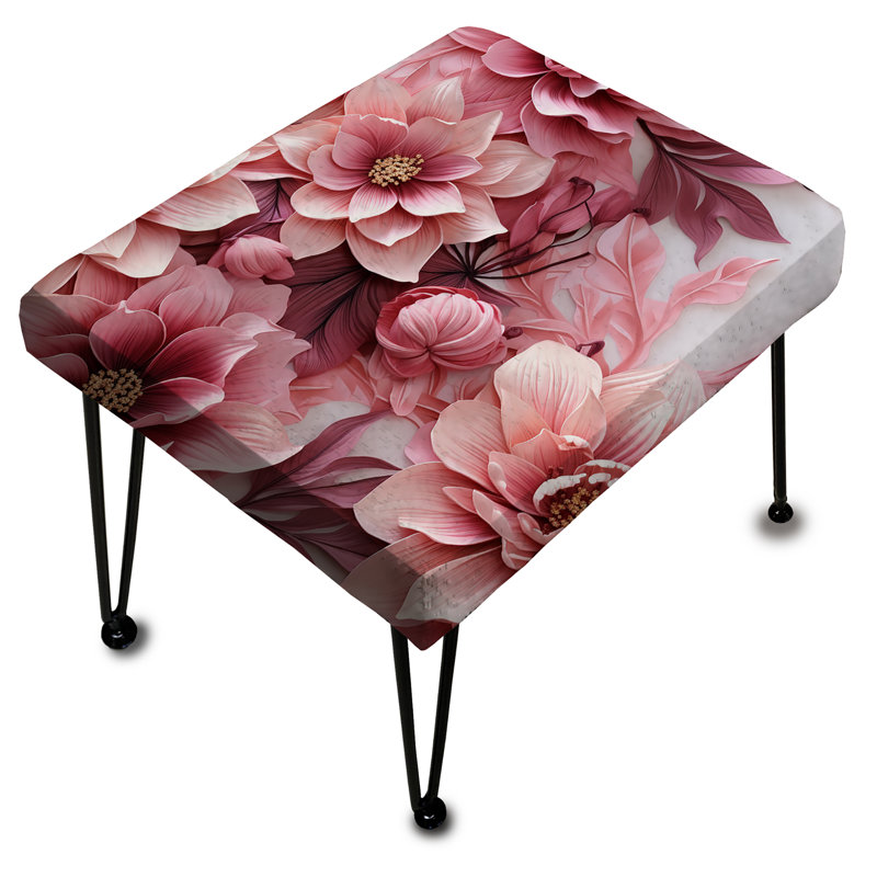Repose-pieds Rose Petal Glamour Elegance