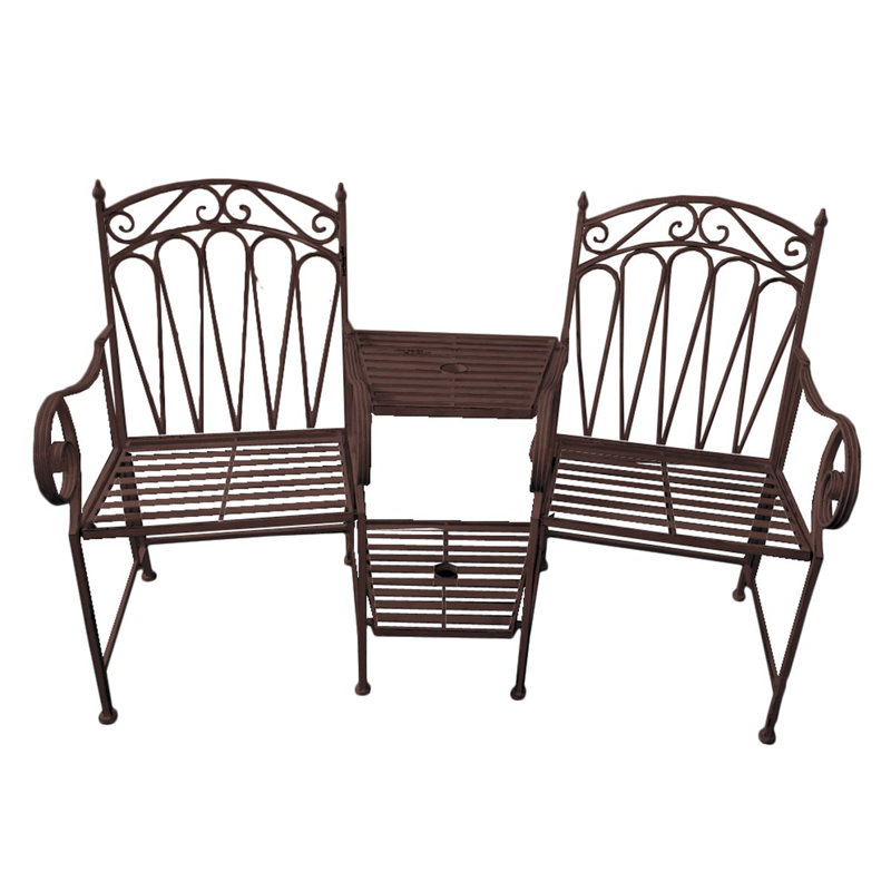 Vella Metal Outdoor Bench