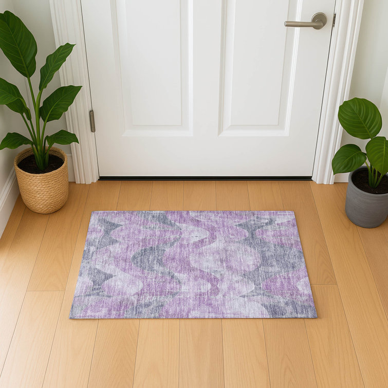 Premium Machine Washable Maag AMF1786 Swirls Rug