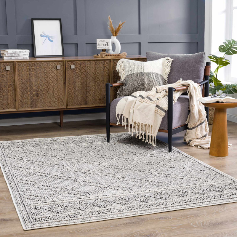 Tapis beige Javonnie, Rectangle 5 pi x 7 pi
