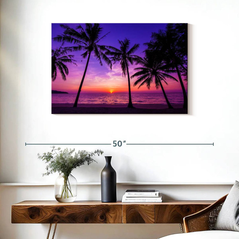 Gillard, mauve, rose, coucher de soleil, H 24 po x l 36 po