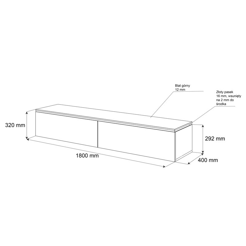 Heston TV Stand for TVs up to 75"