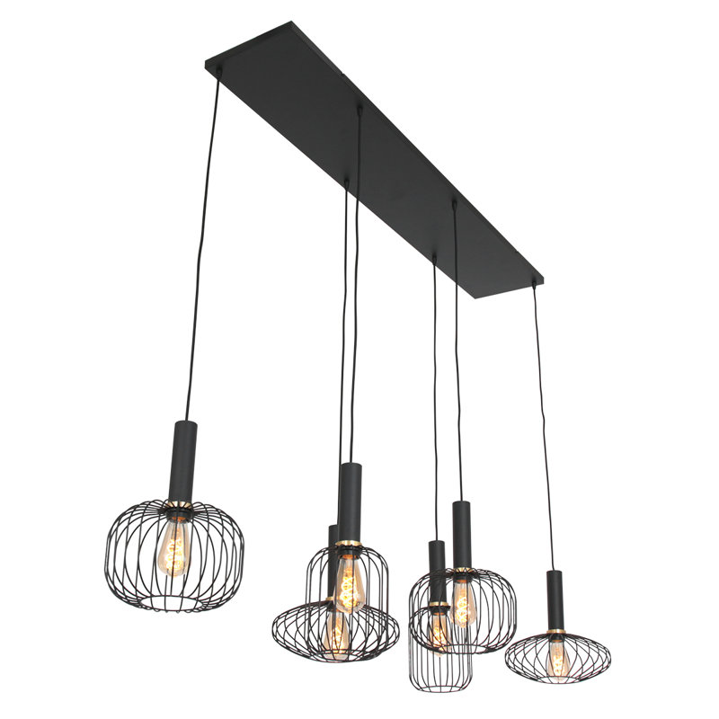 Sesco 6 - Light Black Kitchen Island Pendant