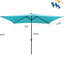 Parasol d'extérieur rectangulaire 10X6.5Ft Turquoise-1739771385