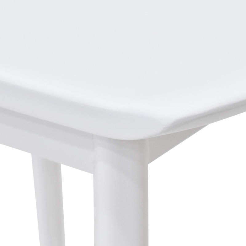 Pedrick Solid Wood Counter Stool, White, Counter Stool (24" Seat Height)