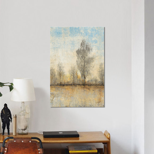 «Quiet Nature I», reproduction d'art sur toile tendue, H 26 po x l 18 po x P 1,5 po, Toile avec cadre noir, Pas de tapis