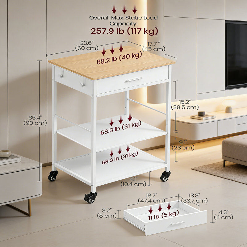 Metal Bar Cart