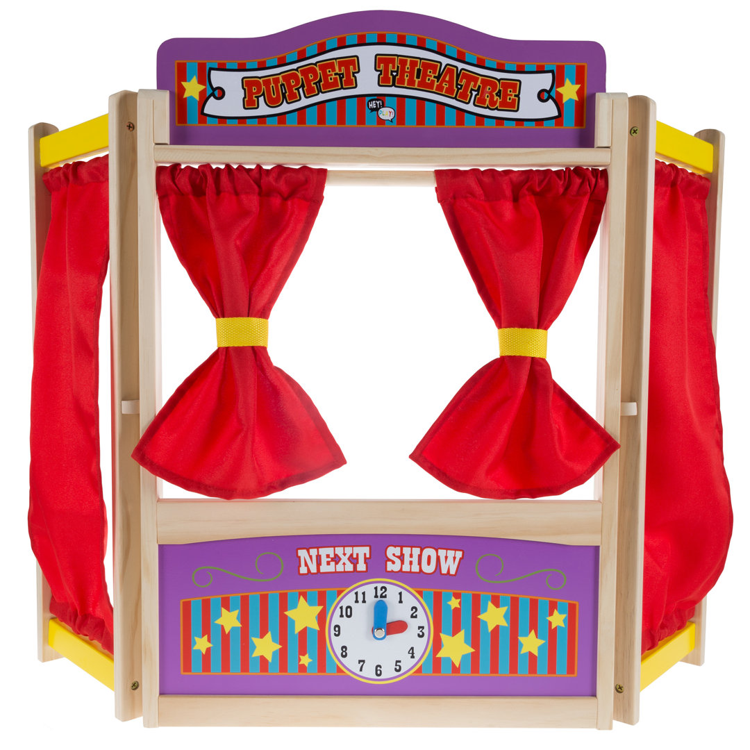Wooden Tabletop Puppet Theater Hey! Play!