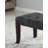 Linon Tufted Bench, Fabric, Gray-1161354643