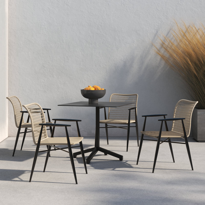 Broadway Square 4 - Person 32" Long Dining Set