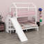 Structure de lit superposé avec glissade et escalier de rangement intégré Playful House-1919365140