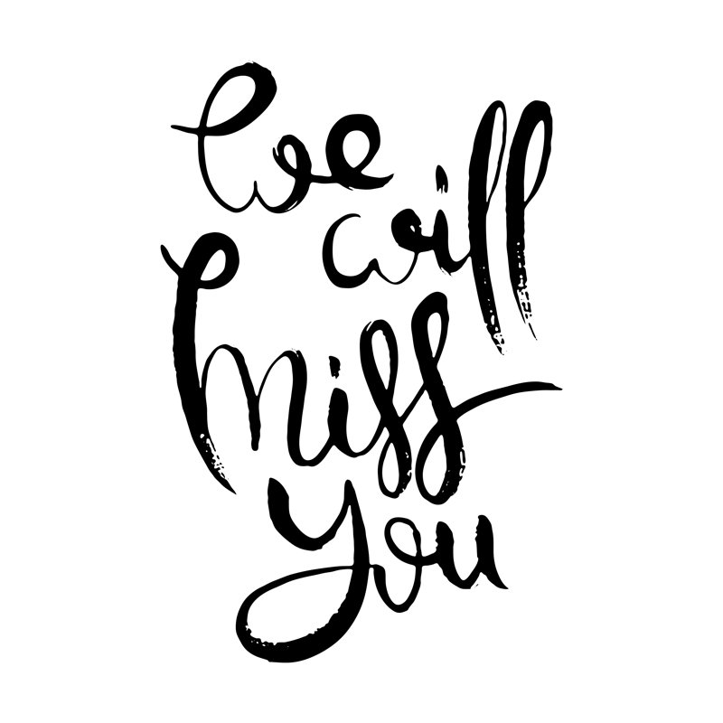 We Will Miss You - Wrapped Canvas Print, 30cm H x 46cm W x 3.8cm D