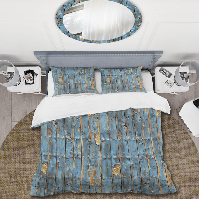 Ensemble de housse de couette Farmhouse, Housse de couette très grand + 2 taies décorativ