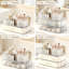 360° Rotating Acrylic Makeup Organiser with Storage Drawers & Brush Holder, Large Stackable Cosmetic Skincare Storage Box for Dressing Tables, Vanities, Bedrooms & Bathrooms-980680676