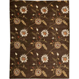 Himalayan Hand Woven Wool Floral Area Rug