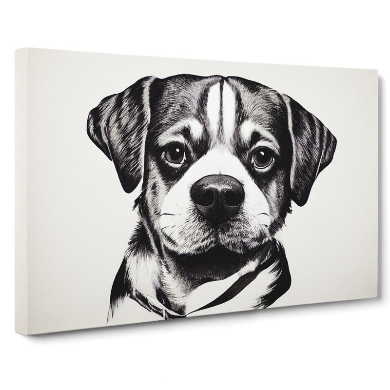 Dog Vol.9 - Wrapped Canvas, 40cm H x 60cm W x 3cm D