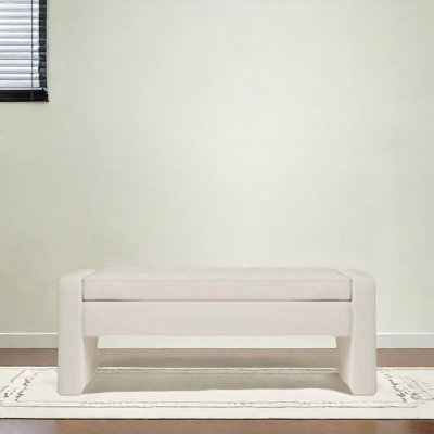 Simple storage bench cloakroom rest area soft seat