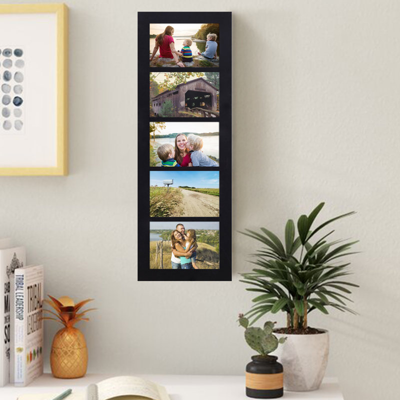 Morena Matte Black Solid + Manufactured Wood Picture Frame