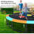 Sapphome Round Backyard Trampoline with Safety Enclosure-100392445