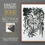 Encre Jungle I - impression encadrée de qualité supérieure - prête à être accrochée - aucun clou requis - aucun clou requis-1086167572-1086167571