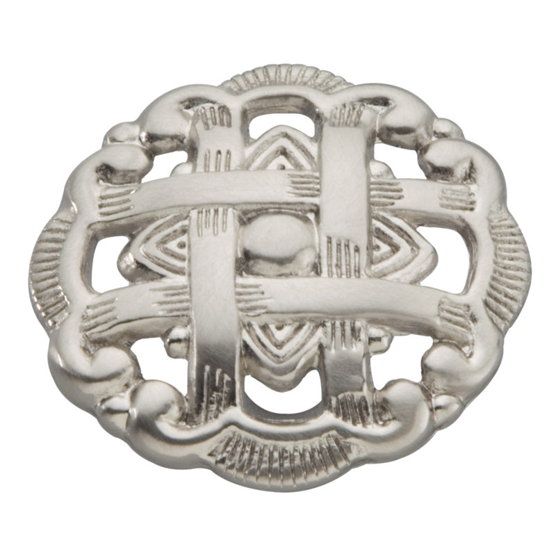 Poignée fantaisie Cavalier, Nickel satiné