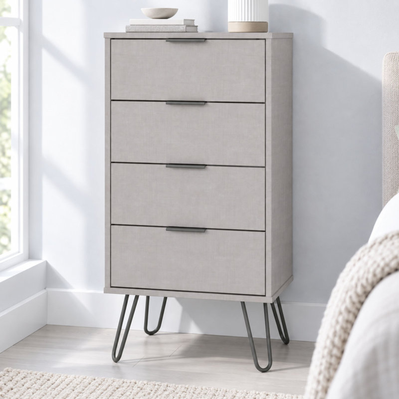 Dufresne 4 Drawer Narrow Chest of Drawers