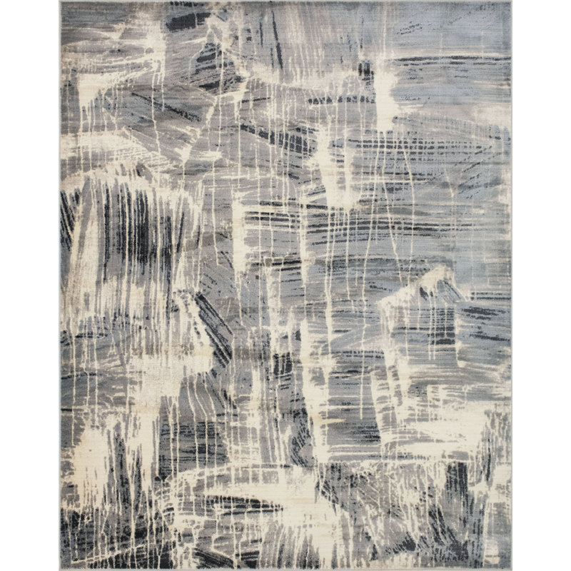 Kelson Abstract Indoor Rug, Rectangle 5'3" x 8'
