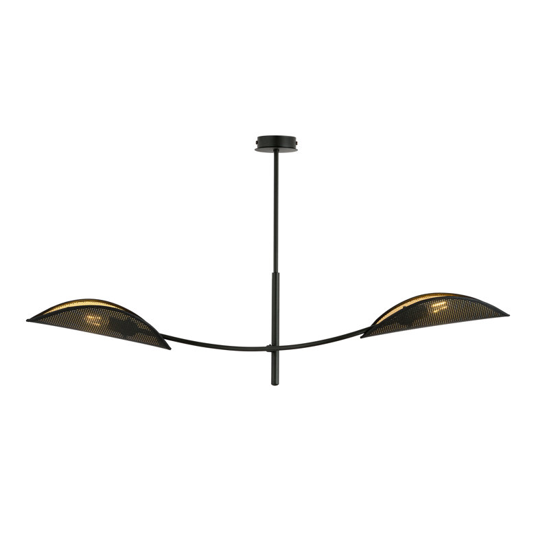 Wildhollow 2 - Light Chandelier, Black/Gold