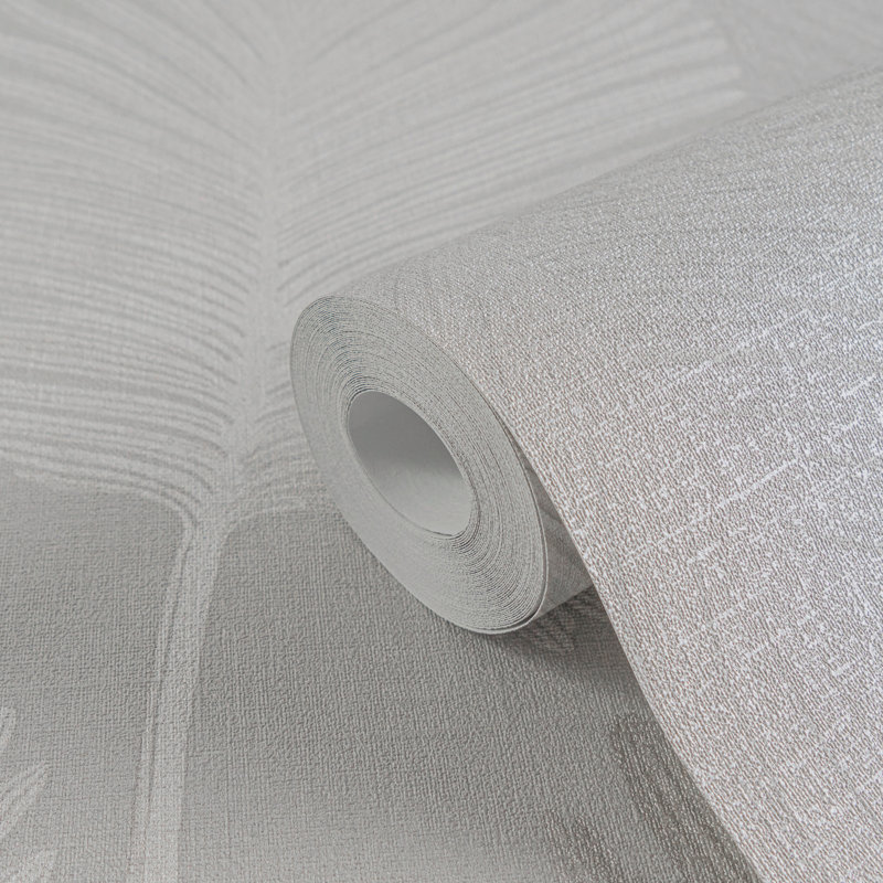 Galerie Horizon Palm Leaf Wallpaper, Grey