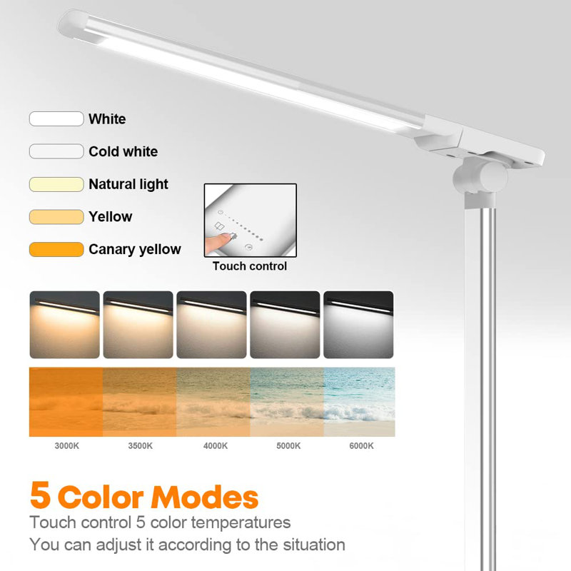 Braedan USB Desk Lamp, White
