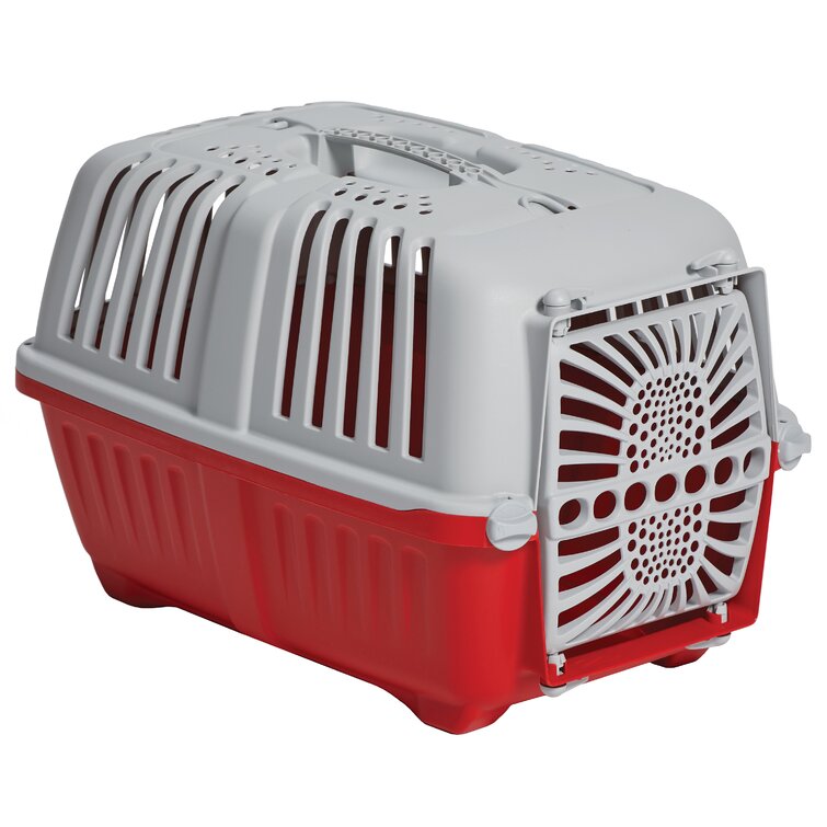 Red MidWest Homes for Pets Spree Travel Pet Carrier / Hard-Sided Pet Kennel for Small Animals