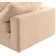 Canapé modulaire en velours réversible de 120 po de large Isshak