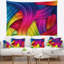 Tapisserie abstraite de l'arc-en-ciel 3d-28484926