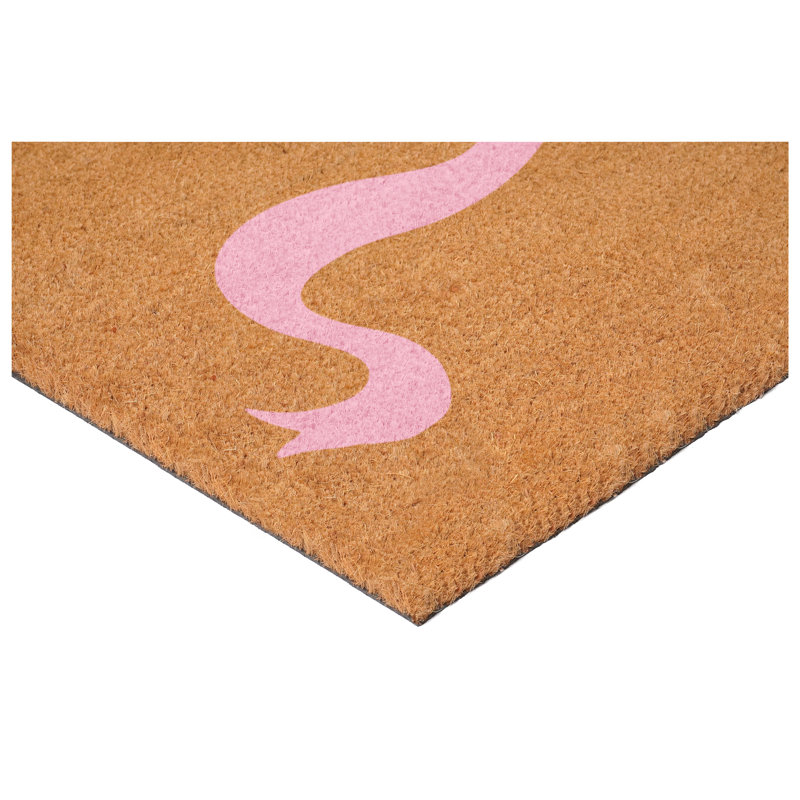 Joli paillasson rose 17 po x 29 po, L 17 po x L 29 po, Rose