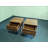 Medieval-Modern Style Walnut Bedside Table With Metal Handles, Perfect For Elegant And Functional Bedroom Decor