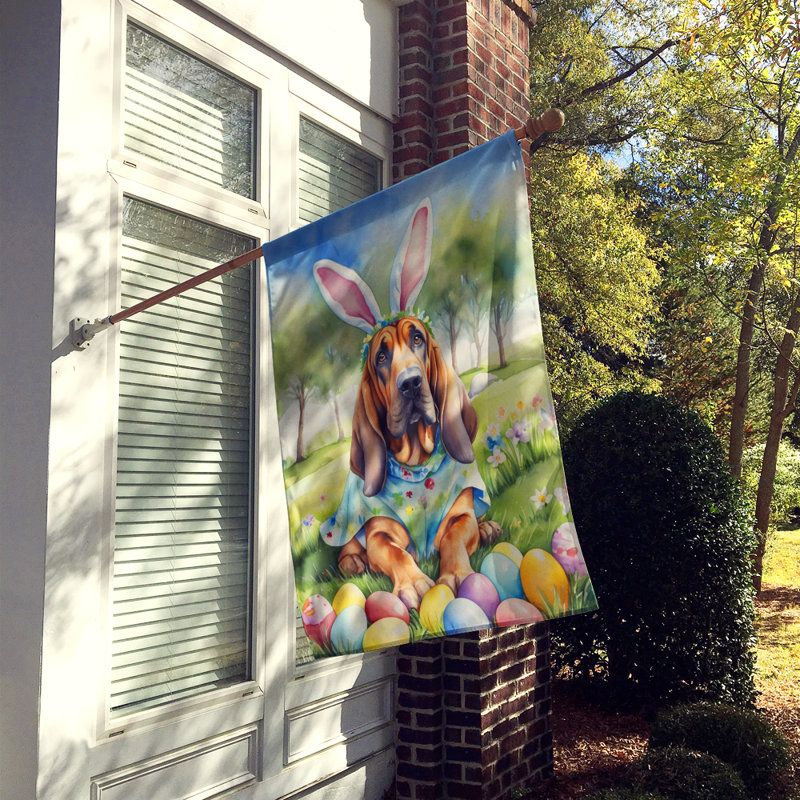Easter Egg Hunt Double Sided 40'' H x 28'' W Polyester Easter House Flag