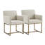 19'' H Linen Upholstered Armchair