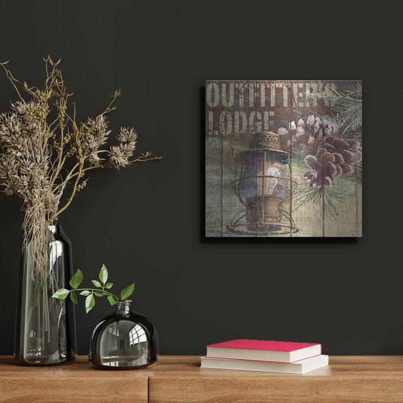 Art mural en métal luxueux «Open Season Outfitter» par Art Licensing Studio, 12 po x 12 po, H 12 po x l 12 po