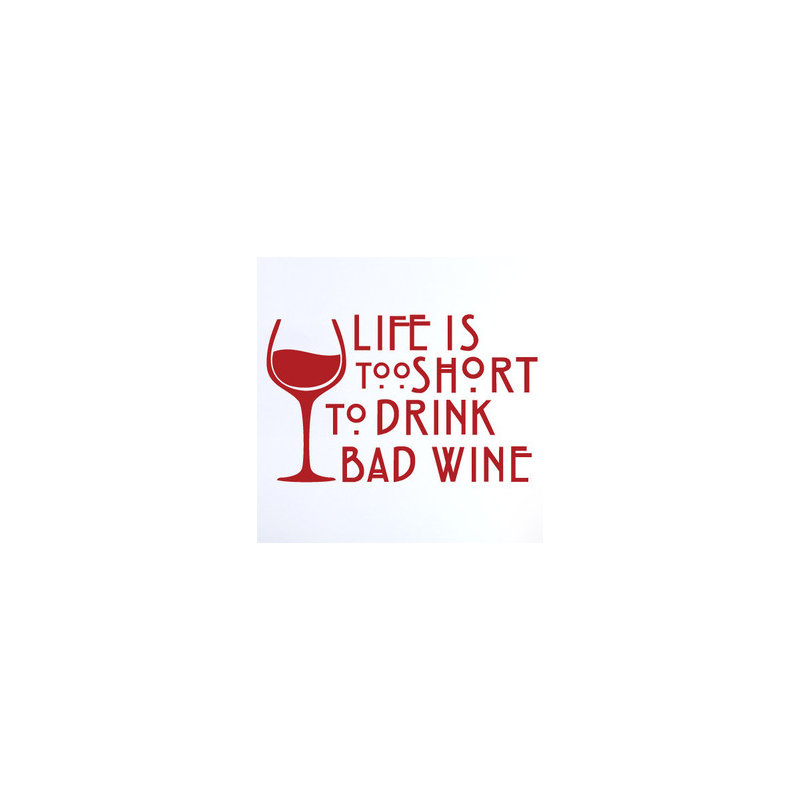 Wall Decal, Large, Dark Red